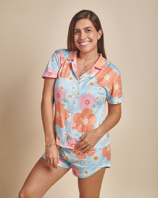 Modelo Luisiana - Flores Mujer (Camisero)