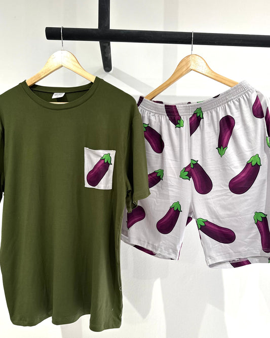 Modelo Teo (Clásico Polo & Short) Berenjena Hombre 🍆