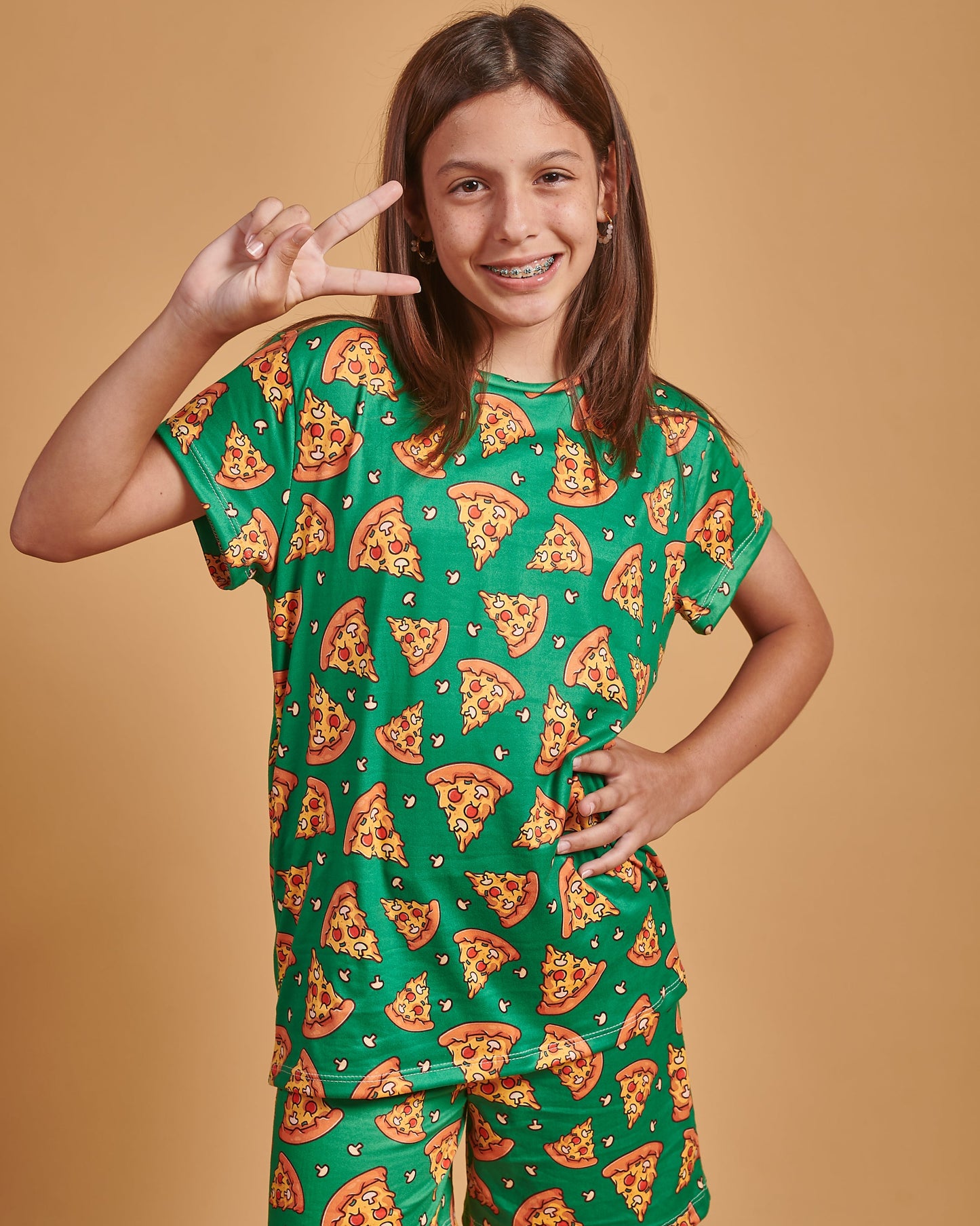 Modelo Valeria - Pizza Niñas (Clásico Polo & Short)