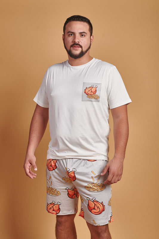 Pollito a la Brasa Hombre - Clásico Polo & Short