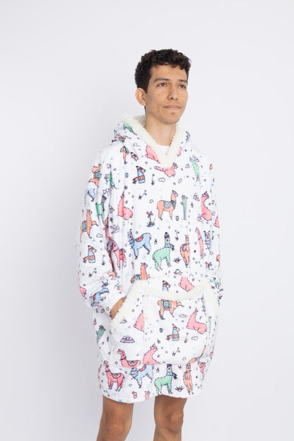 Polerón La Carlota Unisex - LLAMAS  BLANCAS 🦙🤍