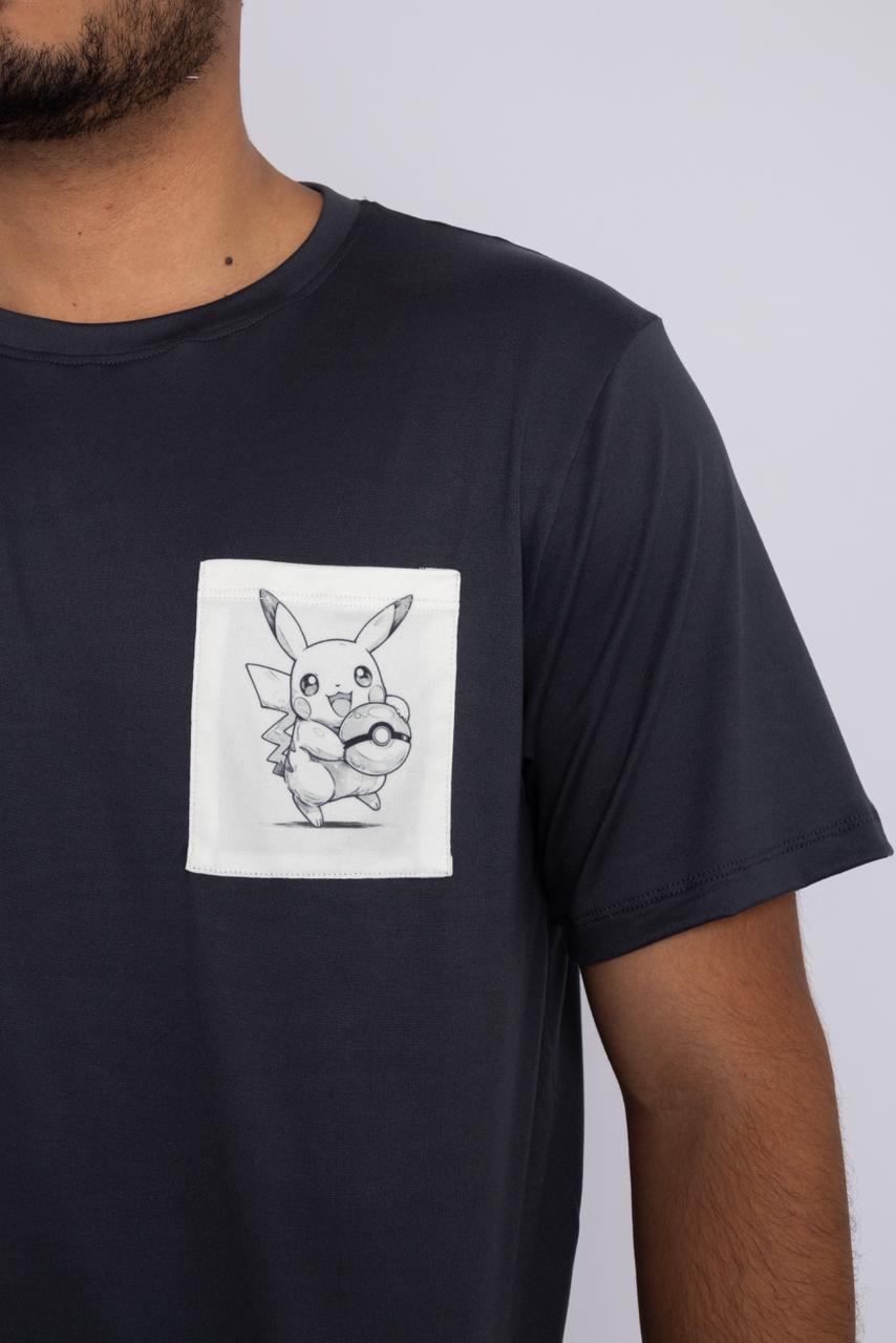 Modelo Teo Pikachu (Short & Polo) Gris