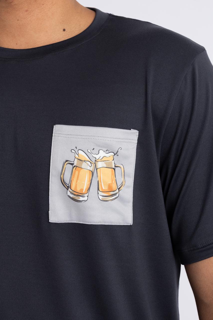 Modelo Teo Cerveza🍻 - Clásico Polo & Short (Gris oscuro)