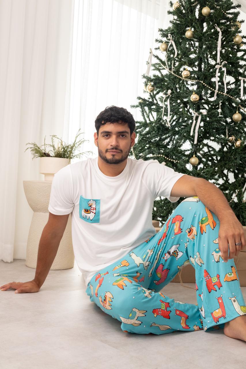 Pijama Llamas (Pantalón & Polo) 🦙